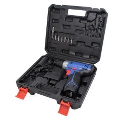 Шуруповерт аккумуляторный 12V,1.3Ah патрон 0,8-10мм(2 шт Li-ion, индикатор зарядки .сверло 1.5,2,3,4,5,6мм.биты PH1,2 PZ1,2,SL5,6 и битодержатель) в к