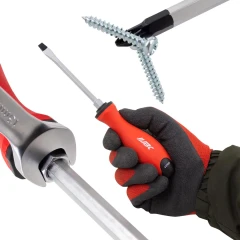 Набор отверток сил.магн.13пр (SL:3.5x100,4x100,5.5x100,6.5x100, 8х150,РН:1х100,2х125,3х150,PZ:1х100,2х125,3х150,Т:20х100,25х125) с настен.кронштейном