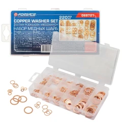 Набор медных шайб, набор 220шт.