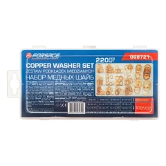 Набор медных шайб, набор 220шт.