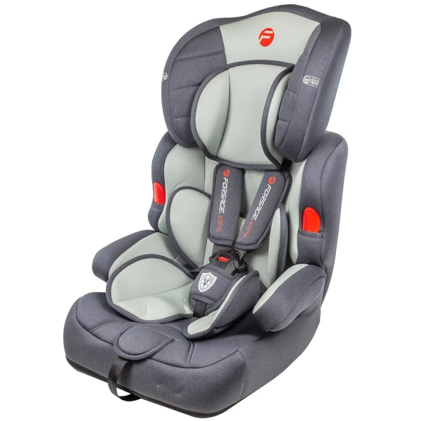 Кресло детское BAB001 Dark Gray/ Light Green 9-36кг
