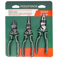 Набор шарнирно-губцевого инструмента,3пр. (бокорезы,утконосы,плоскогубцы),на блистере