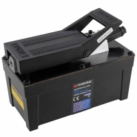 Насос пневмогидравлический ножной (раб. давл. 6-10атм,давл. гидравл. 690атм,1.7л,корпус алюм.)