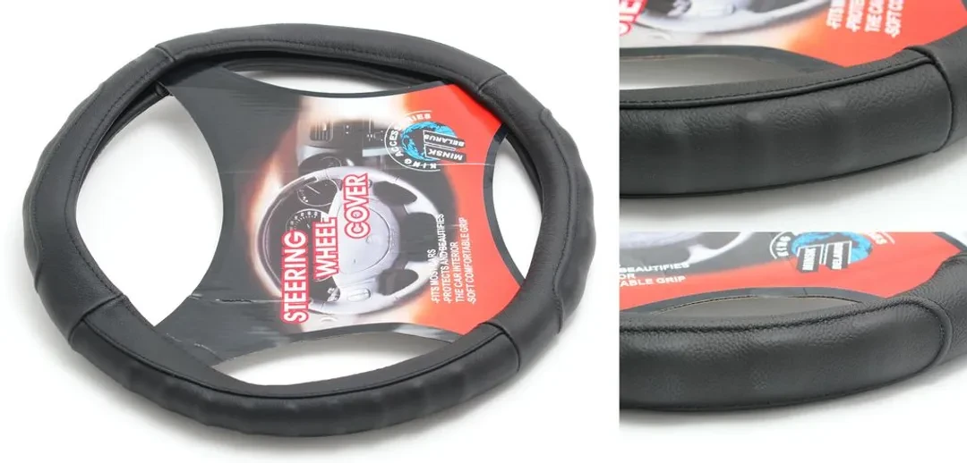 Чехол руля кожа H-8526-M (black) (2)