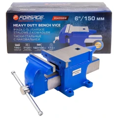Тиски стальные с наковальней 6''150мм