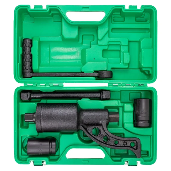 Набор инструмента: гайковерт ручной с редуктором в комплекте с головками