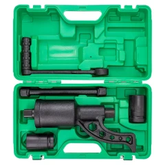 Набор инструмента: гайковерт ручной с редуктором в комплекте с головками