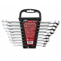 Набор ключей комбинированных трещоточных, 9пр. (8,10,12,13,14,16,17,18,19мм) в пластиковом