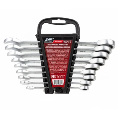 Набор ключей комбинированных трещоточных, 9пр. (8,10,12,13,14,16,17,18,19мм) в пластиковом