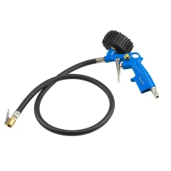 Пистолет для подкачки шин с аналоговым манометром и шлангом 1м (0-16bar),в блистере