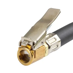 Пистолет для подкачки шин с аналоговым манометром и шлангом 1м (0-16bar),в блистере