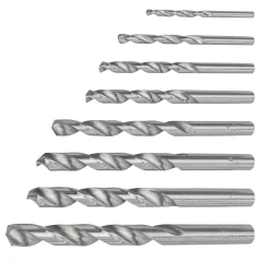 Набор сверл по металлу HSS 8пр.(3,4,5,6,7,8,9,10мм), в пластиковом футляре