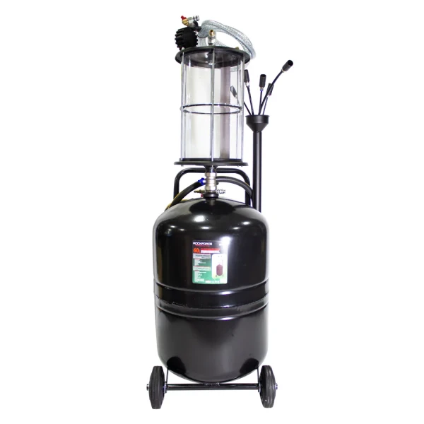 Установка пневматическая для удаления отработанного масла с индикатором заполнения(бак-60л,предкамера-10л,5 щупов,t:60-80гр,пр-ть:3л/мин)