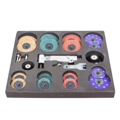 Пневмозачистная машинка с комплектом аксессуаров