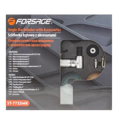 Пневмозачистная машинка с комплектом аксессуаров