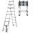 Стремянка телескопическая алюм. бытовая 2,6м (9+9 ступ.)