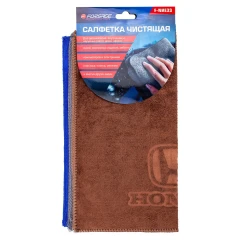 Салфетка чистящая микрофибра с логотипом 30*30 см (3шт/уп)