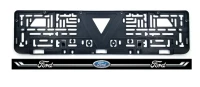 Рамка номера с черной планкой FORD