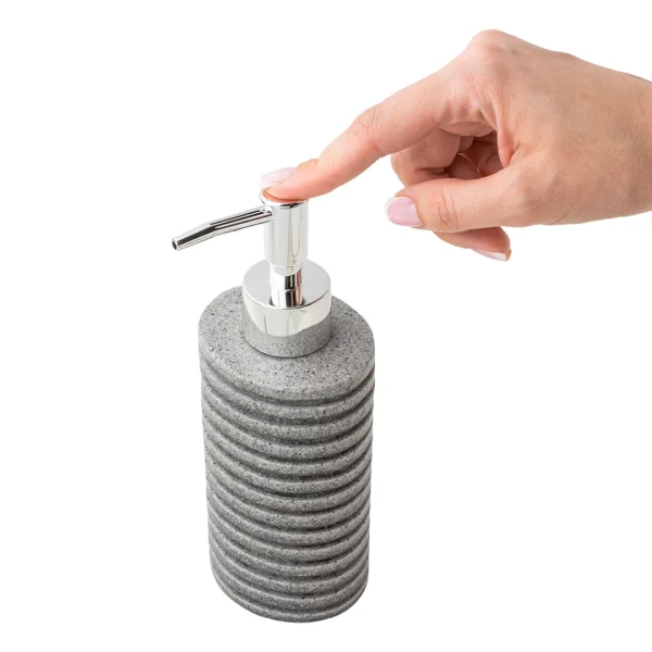 Набор для ванной комнаты 4пр. (мыльница, дозатор для мыла, подставка для зубных щеток, подставка для косметических аксессуаров)