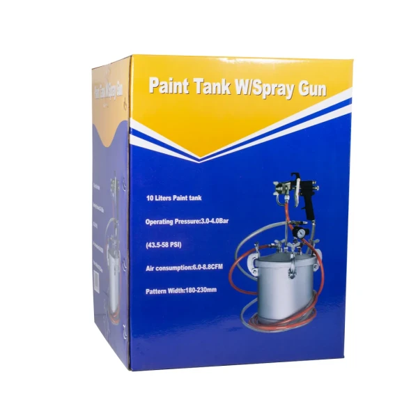 Пневмопистолет окрасочный с выносной емкостью 10л (сопло 2,0мм)