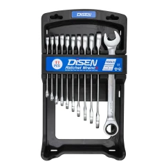 Набор ключей трещоточных 11пр.(8,9,10,11,12,13,14,15,16,17,19мм),в пластиковом держателе