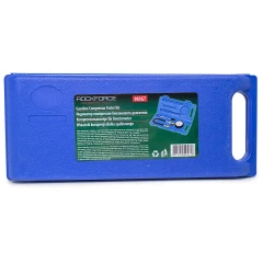 Индикатор компрессии бензинового двигателя Profi (0-21Bar, М14, М18 + жесткий прижимной адаптер-переходник) 3пр., в кейсе