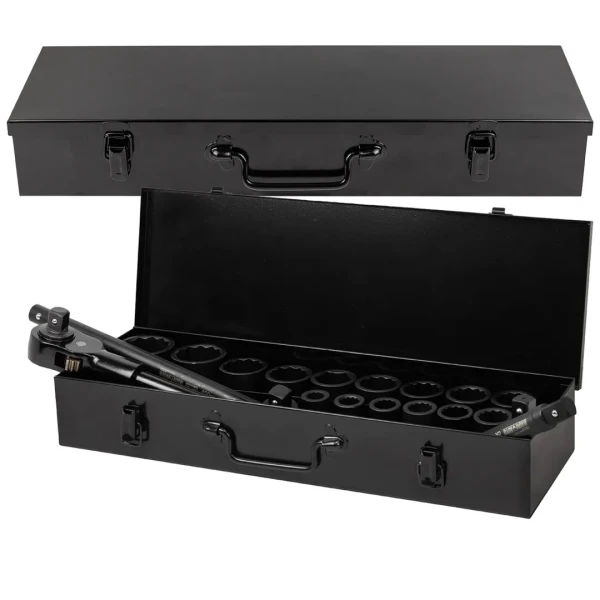 Набор инструментов ударных 21пр, 3/4''(12гр.)(17,19,21,22,24,27,30,32,34,35,36,36-12гр.,38,41,46,50мм), в метал. кейсе