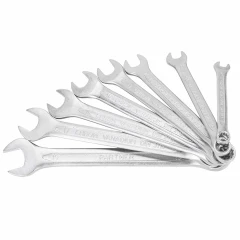 Набор ключей комбинированных, 8пр (8, 10, 12, 13, 14, 15, 17, 19мм),в пластиковом держателе