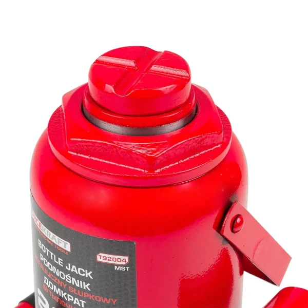 Домкрат бутылочный 20т с клапаном (h min 225мм, h max 425мм, ход штока-140мм, ход винта-60мм)