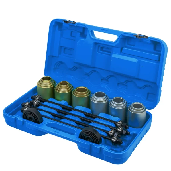 Набор инструментов для снятия и установки втулок, подшипников и сайлентблоков универсальный, 26пр. (М10, М12, М14, М16) в кейсе