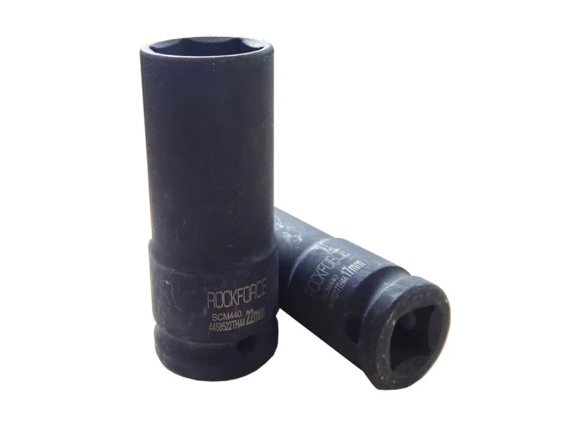 Головка ударная глубокая тонкостенная 22мм ( 6 гр.), 1/2''(80 ммL) сталь повышенной прочности 440SCM