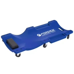 Лежак пластиковый подкатной на 6-ти колесах с паралоновым подголовником (470х1000мм, max нагрузка-135кг)