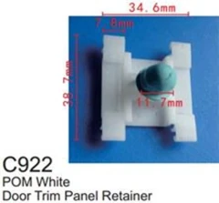 Клипса для крепления внутренней обшивки европейских а/м пластиковая (100шт/уп.)