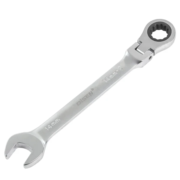 Набор ключей комбинированных трещоточных с шарниром 22пр.(6-24,27,30,32мм),в кейсе Premium