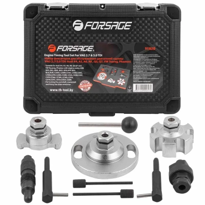 Набор фиксаторов для обслуживания двигателей группы VAG 2,7/3,0 TDI (Audi A4, A5, A6, A8 , Q5, Q7, VW Toareg, Phaeton)