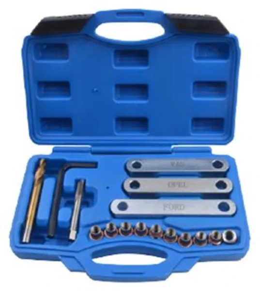 Набор для востановления резьбы в суппортах: группы VAG,OPEL,FORD M9х1,25 (16 пр.)в кейсе.