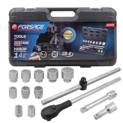 Набор инструментов 14пр.3/4''12гр.(22,24,27,30,32,36,38,41,46,50), в кейсе