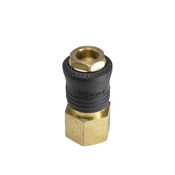 Быстроразъем пневматический с клапаном, внутренняя резьба 1/2''(ONE TOUCH) в пластиковом держателе