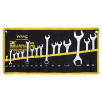Набор ключей комбинированных и рожковых,16пр.(6х7,8х9,10,11,12,13,14,15,16,17,18,19,22,24,27х30,32х36мм)