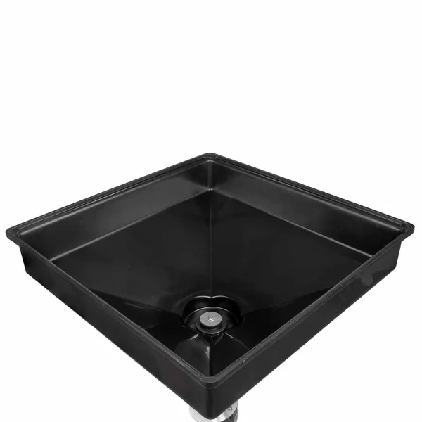 Емкость для слива масла квадратная 26л на регулируемой металлической балке (емкость 52х52х22см, h min 1195мм, h max 1950мм)