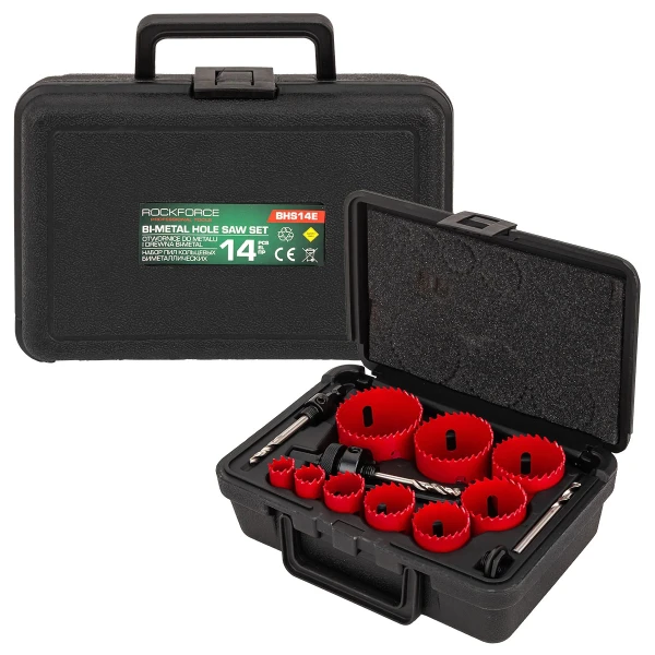 Пилы кольцевые биметаллические, набор 14пр.
