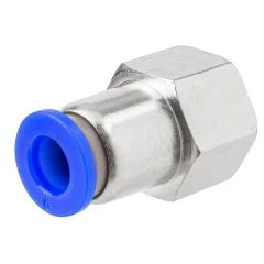 Фитинг для пластиковых трубок 6мм с внутренней резьбой 1/4''