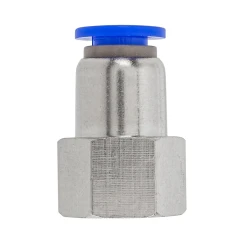 Фитинг для пластиковых трубок 6мм с внутренней резьбой 1/4''