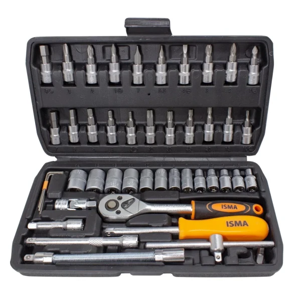 Набор инструментов 46пр. 1/4''(6гр.)