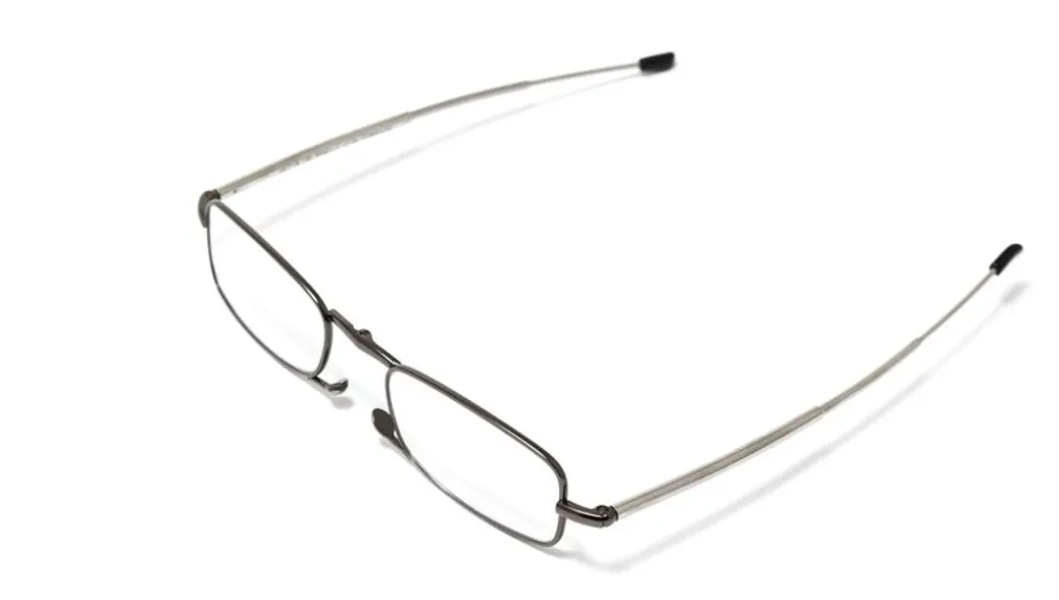 Очки для чтения компактные (+1.00, металлическая оправа), в пластиковом футляре