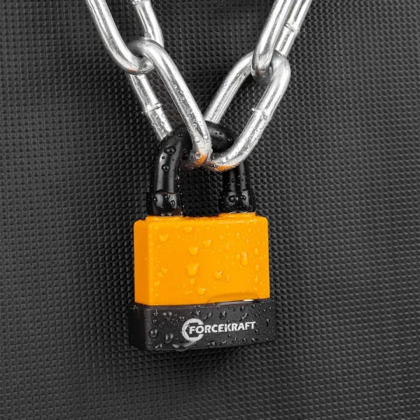 Замок навесной водонепроницаемый 45мм (дужка 9х7мм, пространство для замка 23х17мм, 3 ключа) в блистере