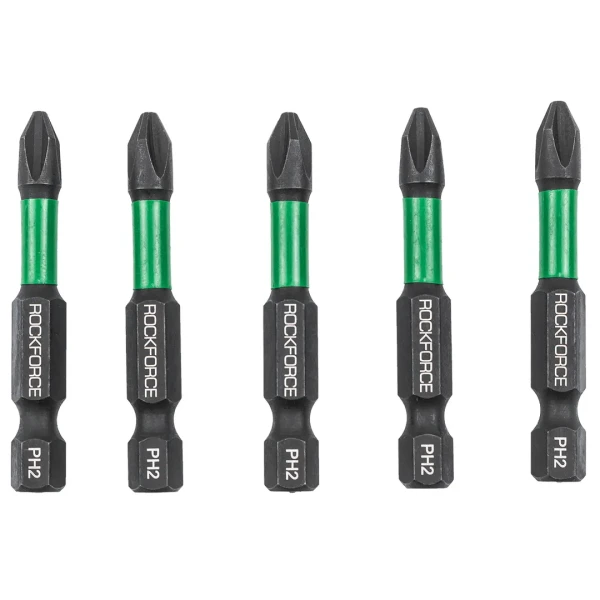 Биты торсионные магнитные крестовые РН2х50мм, 1/4''(5шт.), в блистере