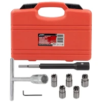 Набор фрез для чистки и восстановления посадочных мест дизельных форсунок, 7пр.