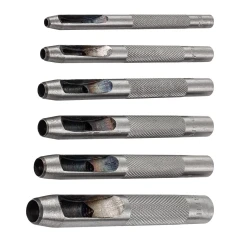 Набор пробойников 6пр. (3.2, 4, 4.8, 5.6, 6.4, 8мм),в сумке