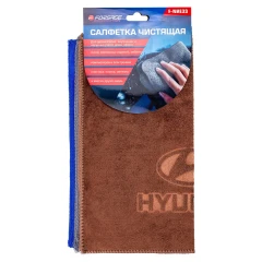 Салфетка чистящая микрофибра с логотипом 30*30 см (3шт/уп)